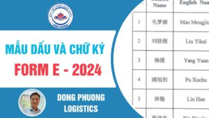 Mẫu Dấu Và Chữ Ký Form E 2024 Được Cấp Bởi Xining Customs